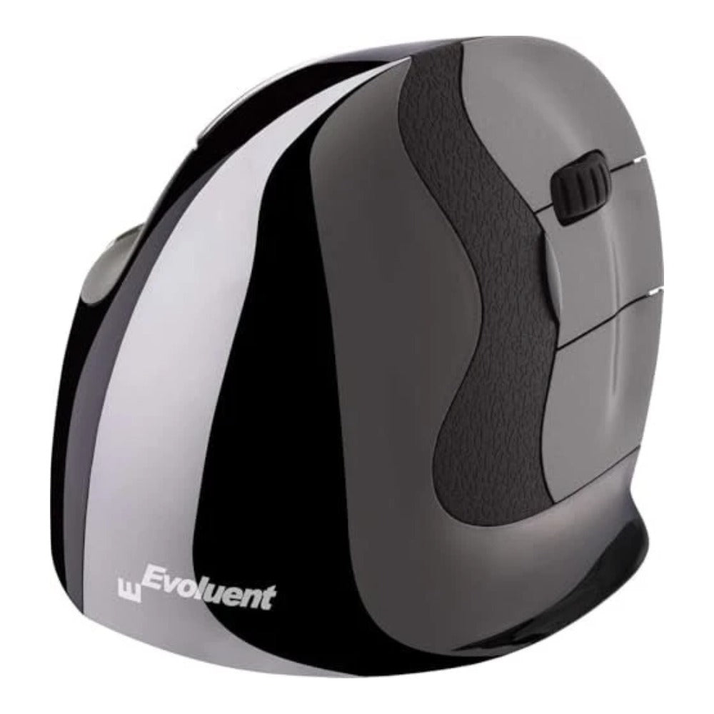Evoluent VMDSW - rechts - Vertikale Ausführung - Laser - RF Wireless - Schwarz - Grau - Maus