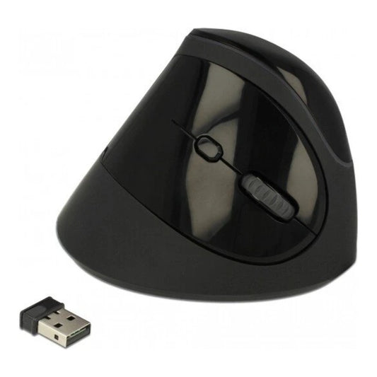 Delock 12599 - rechts - Vertikale Ausführung - RF Wireless - 1600 DPI - Schwarz - Maus