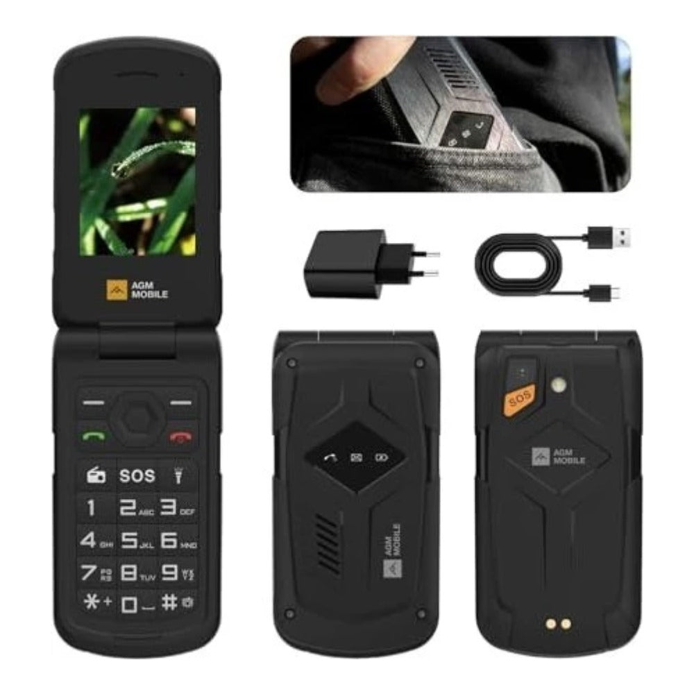 AGM Mobile M10 IP68/IP69K/MIL - STD - 1.200 mAh - 6,1 cm - Mobiltelefon