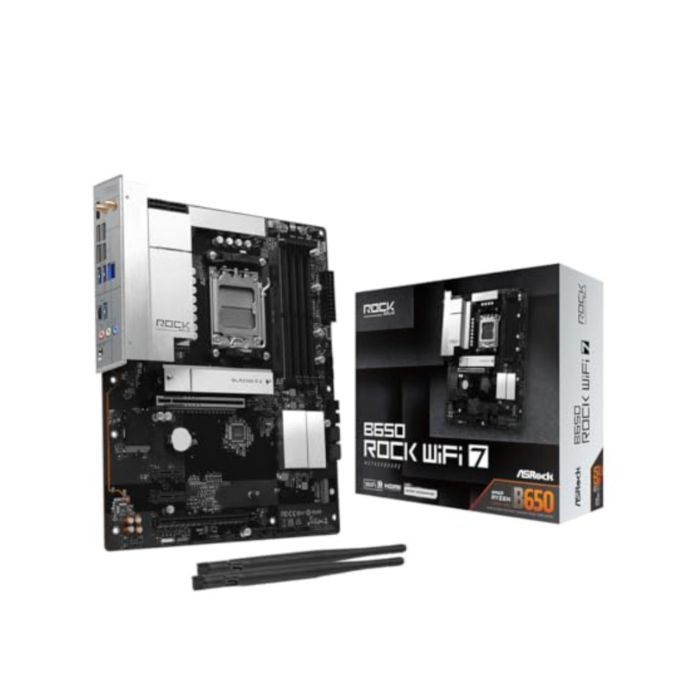 ASRock B650 Rock WiFi7 AM5 ATX - AMD Sockel AM5 (Ryzen Zen4) - Mainboard