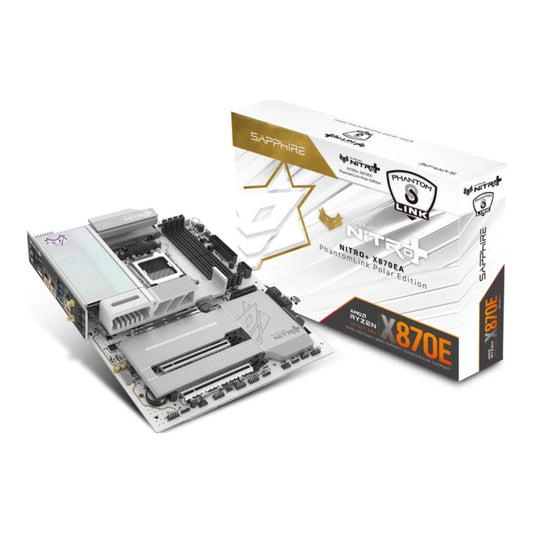 Sapphire NITRO+ X870EA Phantomlink Polar - AMD Sockel AM5 (Ryzen Zen4) - Mainboard
