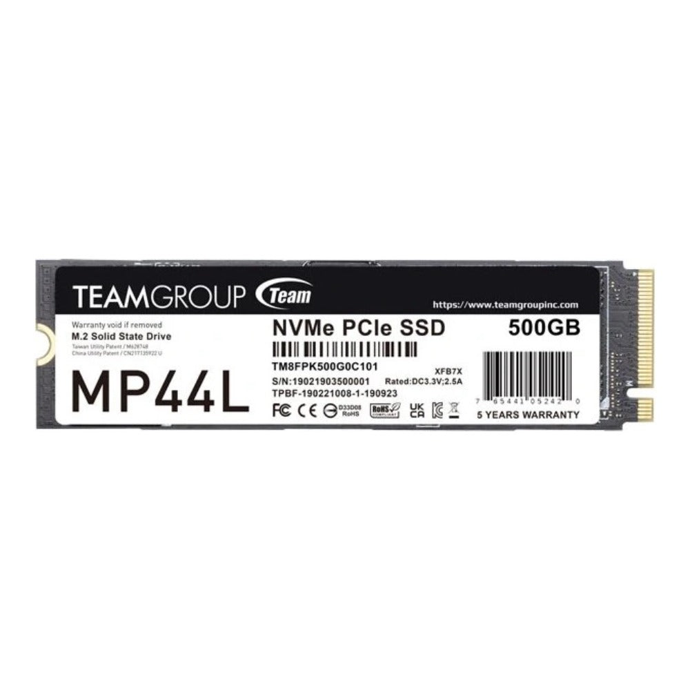 Team Group MP44L TM8FPK500G0C101 - 500 GB - M.2 - 5000 MB/s - SSD