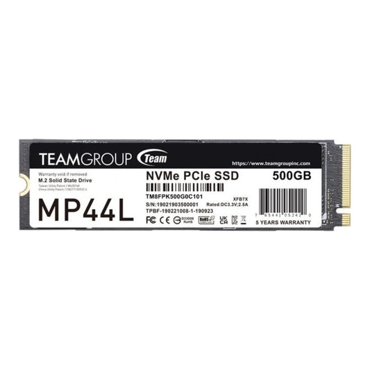 Team Group MP44L TM8FPK500G0C101 - 500 GB - M.2 - 5000 MB/s - SSD