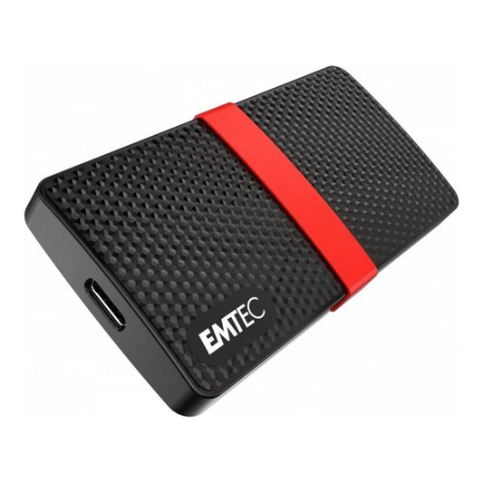EMTEC X200 - 1 TB - USB Typ - C - 3.2 Gen 1 (3.1 Gen 1) - 450 MB/s - Schwarz - Rot - SSD