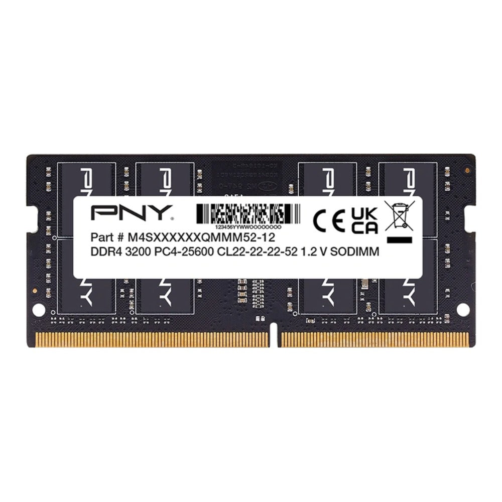 PNY Performance - 16 GB - 1 x 16 GB - DDR4 - 3200 MHz - 260 - pin SO - DIMM - Arbeitsspeicher