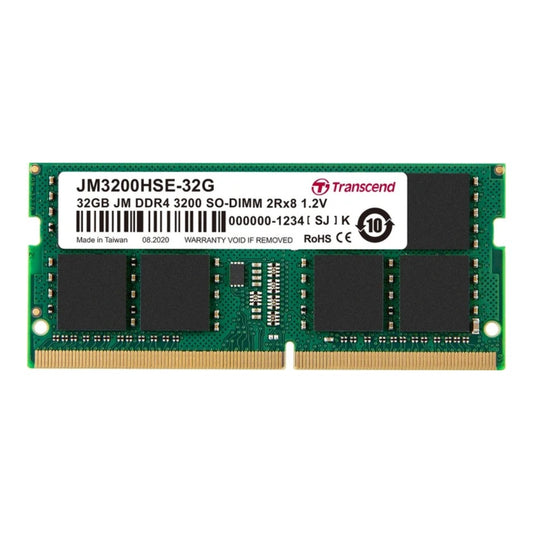 Transcend JetRam JM3200HSE - 32G - 32 GB - 2 x 8 GB - DDR4 - 3200 MHz - 260 - pin SO - DIMM - Arbeitsspeicher