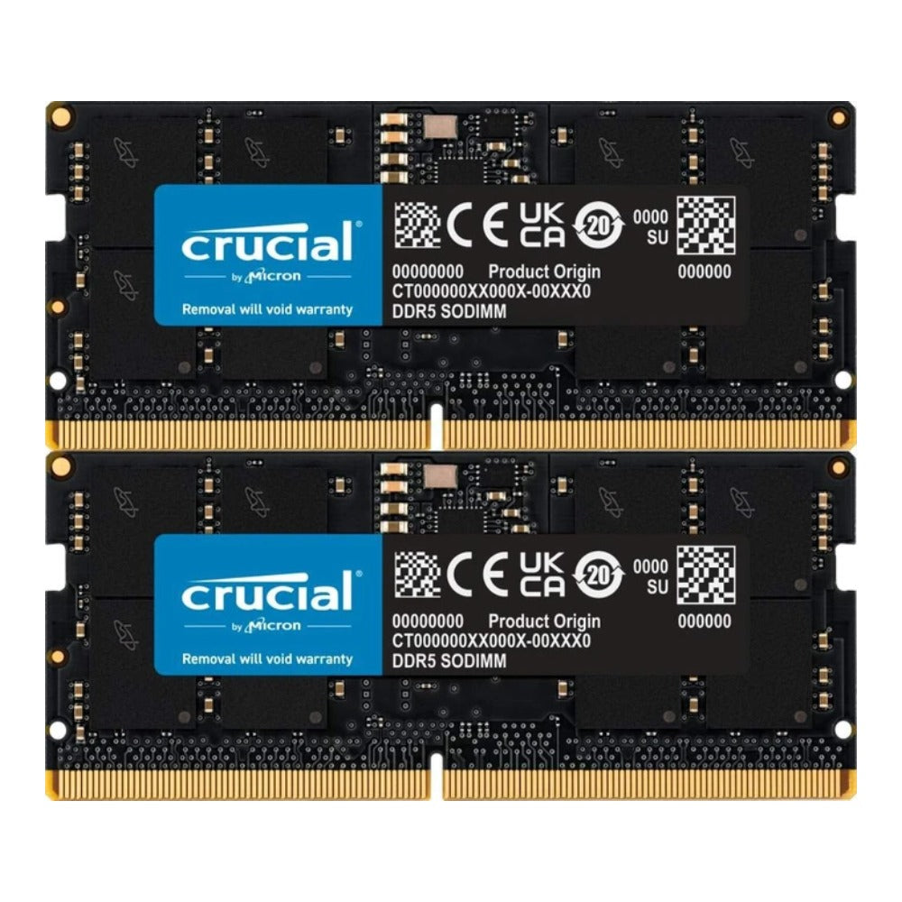 Crucial CT2K32G56C46S5 - 64 GB - 2 x 32 GB - DDR5 - 5600 MHz - 262 - pin SO - DIMM - Arbeitsspeicher