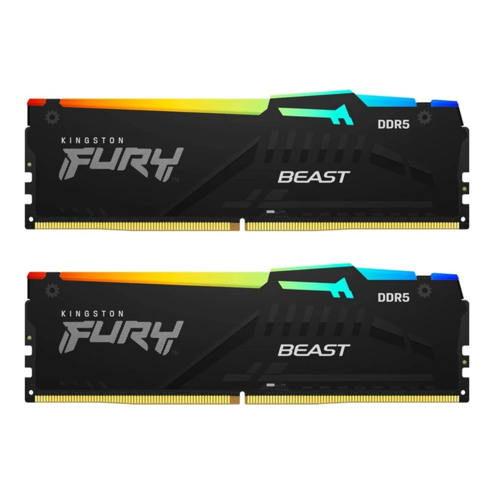 Kingston 6400Mt/s Cl32 Dimm Kit of 2 Fury Beast Rgb Expo - 32 GB - DDR5 - Arbeitsspeicher