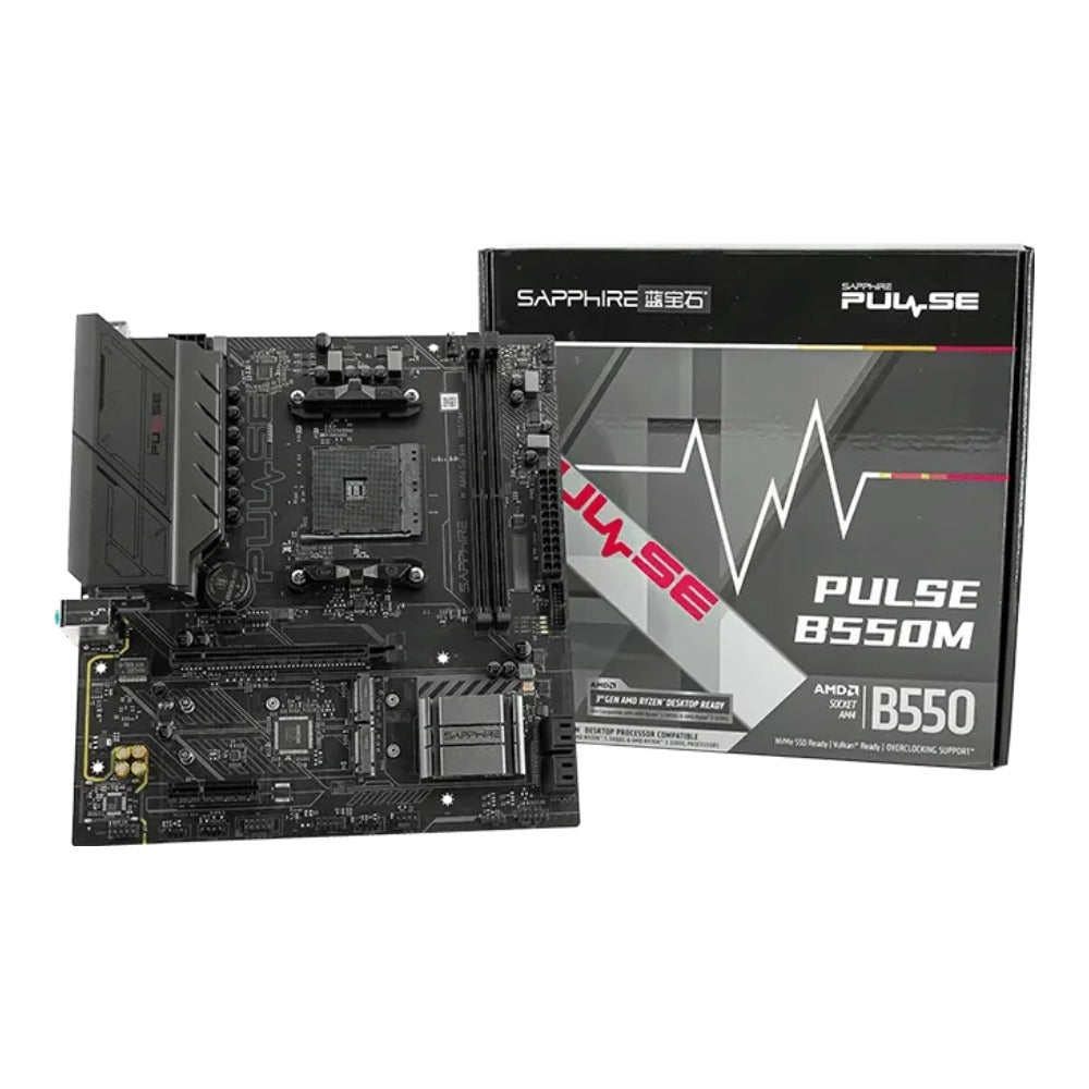 Sapphire Pulse B550M AMD AM4 DDR4 - AMD Sockel AM4 (Ryzen) - Micro/Mini/Flex - ATX - Mainboard