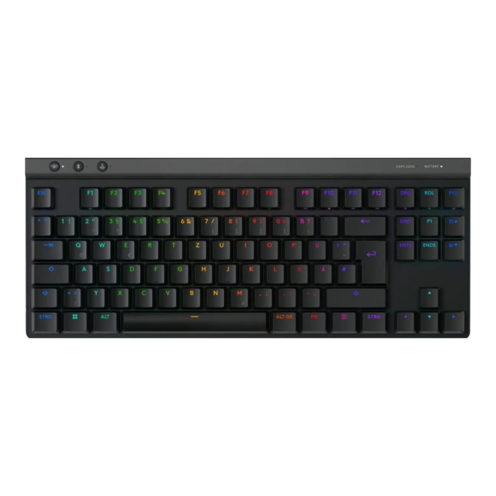 Logitech G G515 LIGHTSPEED TKL, Verkabelt & Kabellos, RF Wireless+ Bluetooth, Mechanischer Switch, QWERTZ, RGB - LED, Schwarz - • Anwendungsbereich: Gaming - • Anschlussart: kabelgebundenkabellos - Tastatur