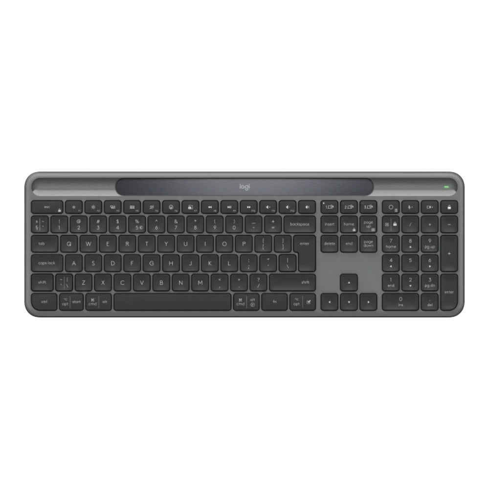 Logitech Slim Solar+ - Graphite - US INTL - INTNL - 973 - QWERTY - Tastatur