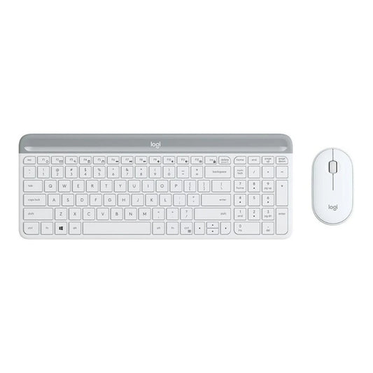 Logitech 920 - 009191 - Volle Größe (100%) - Kabellos - RF Wireless - AZERTY - Weiß - Maus enthalten - Tastatur
