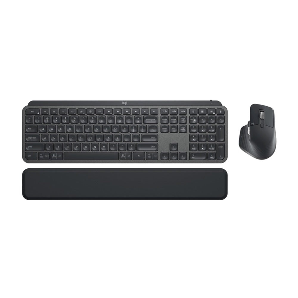 Logitech Master MX Keys Combo for Bussiness - Kabellos - RF Wireless + Bluetooth - Scherenschalter - QWERTZ - LED - Graphit - Tastatur