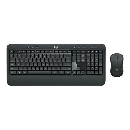 Logitech 920 - 008680 - Kabellos - RF Wireless - Membran Key Switch - QWERTY - Schwarz - Maus enthalten - Tastatur