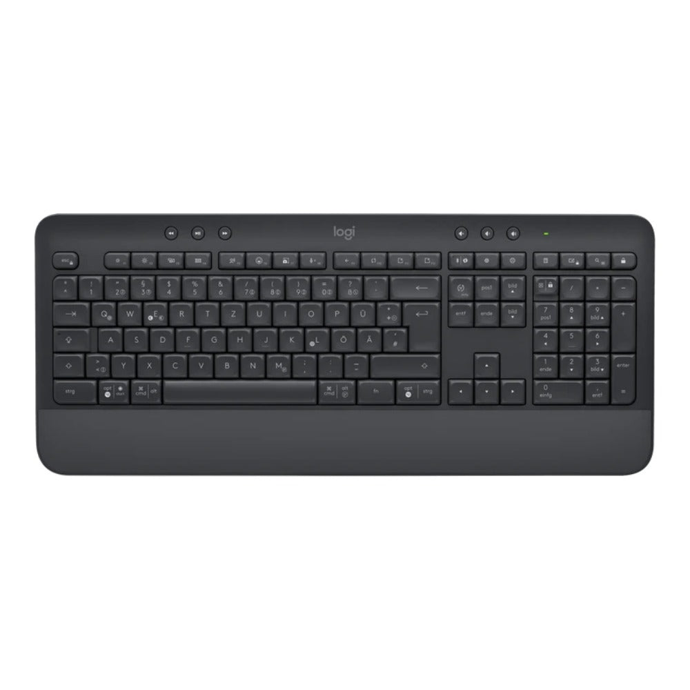 Logitech 920 - 010947 - Volle Größe (100%) - Kabellos - Bluetooth - Membran Key Switch - QWERTZ - Graphit - Tastatur