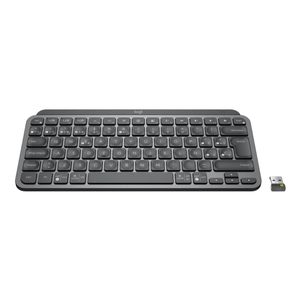 Logitech MX Keys Mini For Business - Kabellos - RF Wireless + Bluetooth - Scherenschalter - QWERTY - LED - Graphit - Tastatur