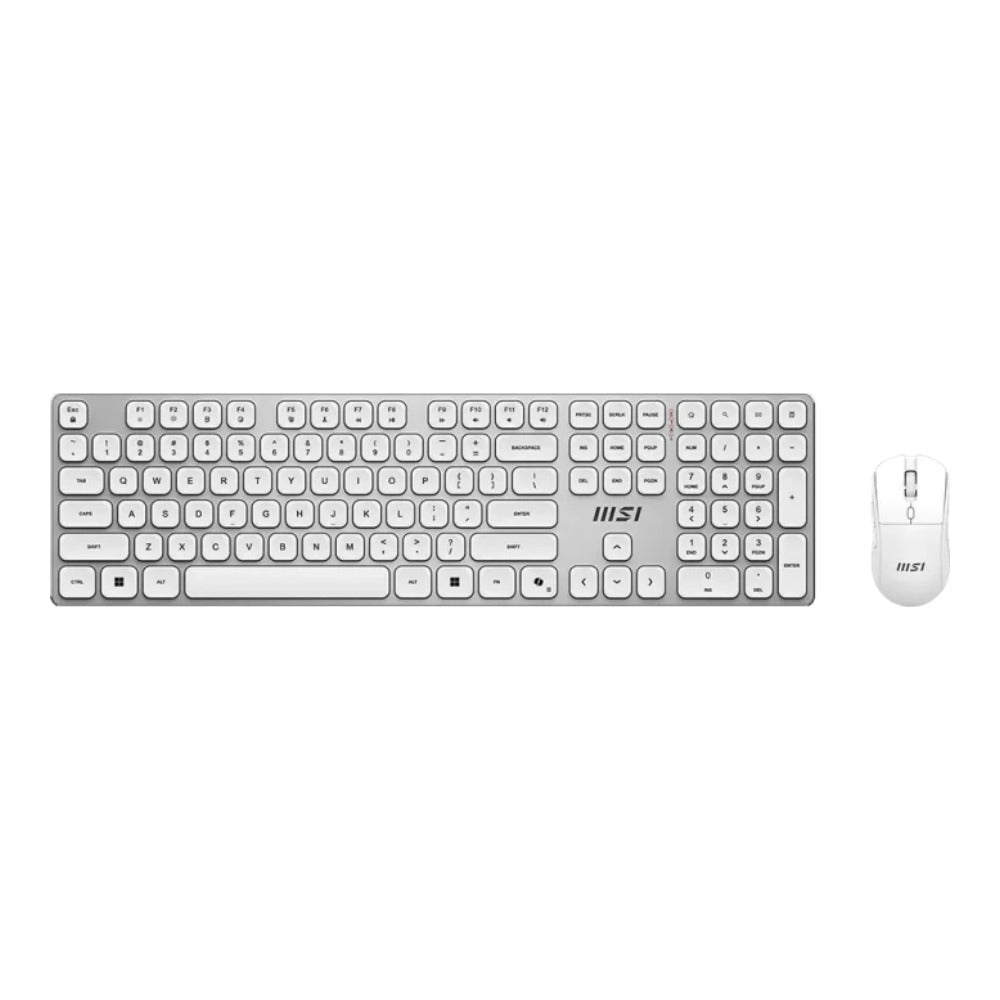 MSI FORGE K210 Combo White DE Keyboard - Maus Combo wireless - Tastatur