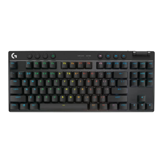Logitech G PRO X TKL - Kabellos - RF Wireless + Bluetooth - Mechanischer Switch - QWERTZ - RGB - LED - Schwarz - Tastatur
