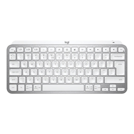 Logitech Master MX Keys Mini - Mini - Kabellos - RF Wireless + Bluetooth - QWERTY - LED - Grau - Tastatur