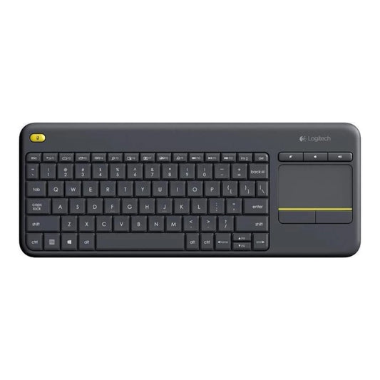 Logitech K400 Plus - Mini - Kabellos - RF Wireless - QWERTZ - Schwarz - Tastatur