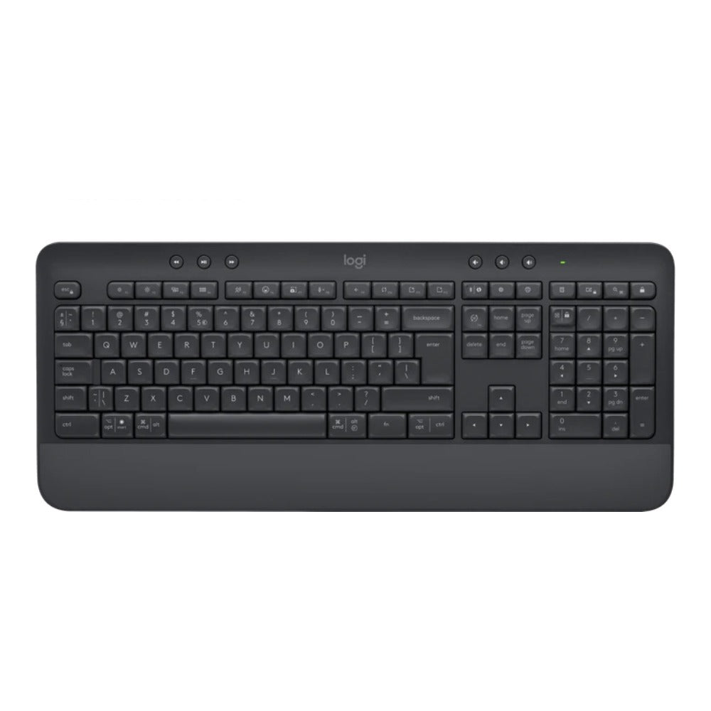 Logitech 920 - 010945 - Volle Größe (100%) - Kabellos - Bluetooth - Membran Key Switch - QWERTY - Graphit - Tastatur