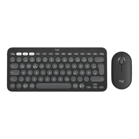 Logitech 920 - 012203 - Kabellos - RF Wireless + Bluetooth - Scherenschalter - QWERTZ - Graphit - Maus enthalten - Tastatur