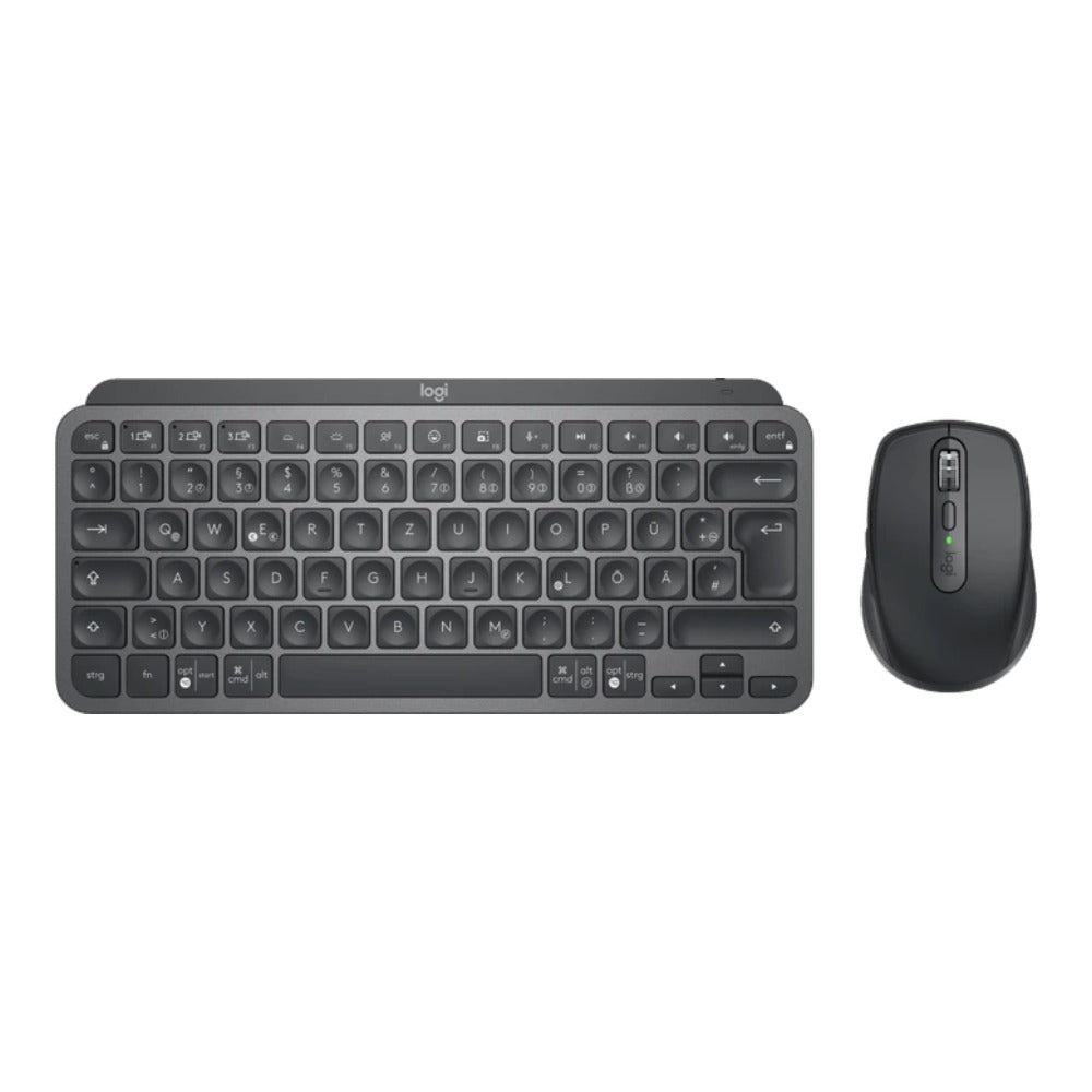 Logitech MX Keys Mini Combo for Business - Kabellos - Bluetooth - QWERTZ - Graphit - Maus enthalten - Tastatur