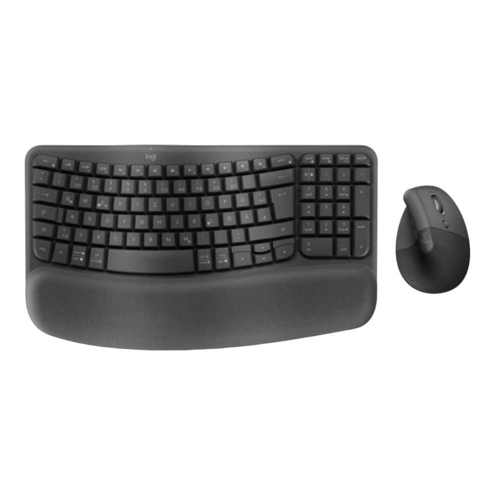 Logitech Wave Keys and Lift Combo - und - Maus - Set - 4.000 dpi - Tastatur