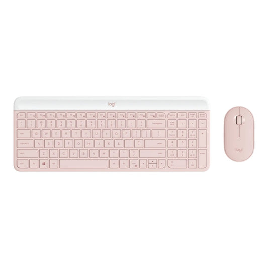 Logitech 920 - 011314 - Mini - Kabellos - RF Wireless - QWERTZ - Rose - Maus enthalten - Tastatur