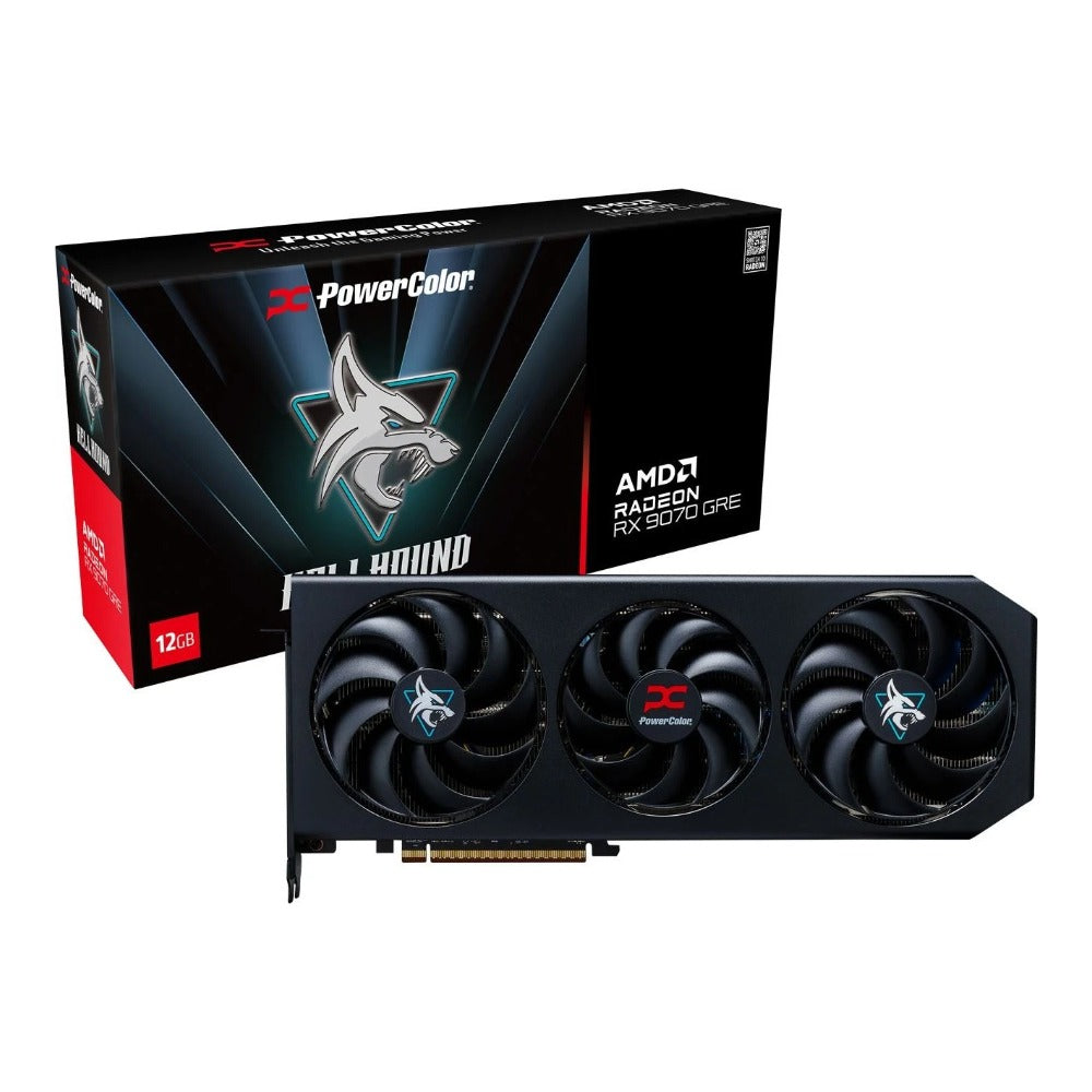 PowerColor AMD Radeon RX 9070 GRE Hellhound 12GB GDDR6 Grafikkarte, DP. HDMI - Grafikkarte