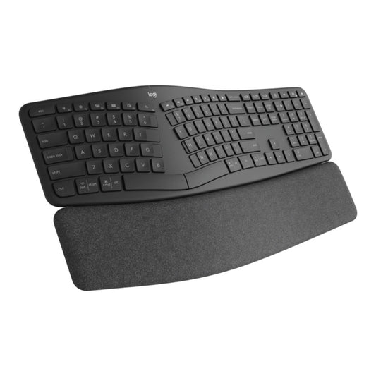 Logitech ERGO K860 - Volle Größe (100%) - Kabellos - RF Wireless + Bluetooth - Halbmechanischer Schlüsselschalter - QWERTZ - Graphit - Tastatur