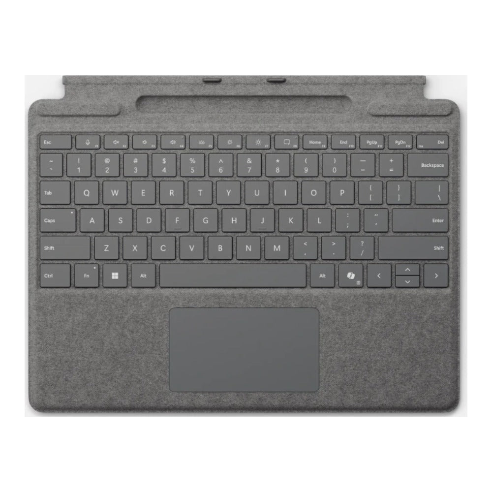 Microsoft Surface Pro Keyboard mit Stiftaufbewahrung Platin P - QWERTZ - Tastatur