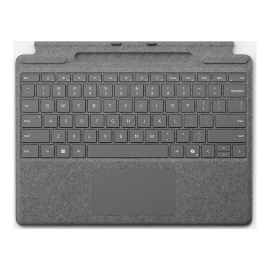 Microsoft Surface Pro Keyboard mit Stiftaufbewahrung Platin P - QWERTZ - Tastatur