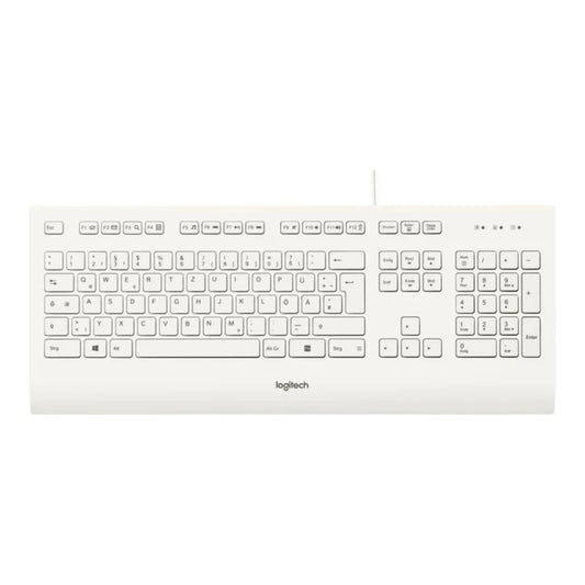 Logitech K280E Pro f/ Business - Volle Größe (100%) - Kabelgebunden - USB - QWERTZ - Weiß - Tastatur