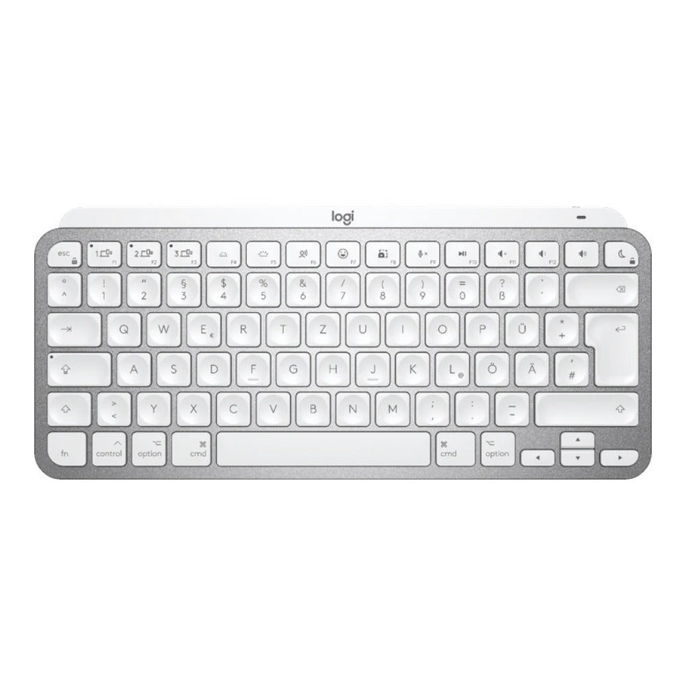 Logitech MX Keys Mini for Mac - Mini - Kabellos - Bluetooth - QWERTZ - LED - Grau - Tastatur