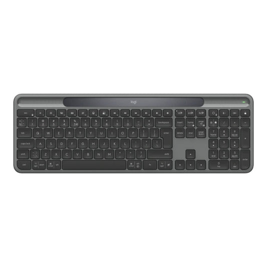Logitech Slim Solar+ for Business - Graphite - Us - QWERTY - Tastatur