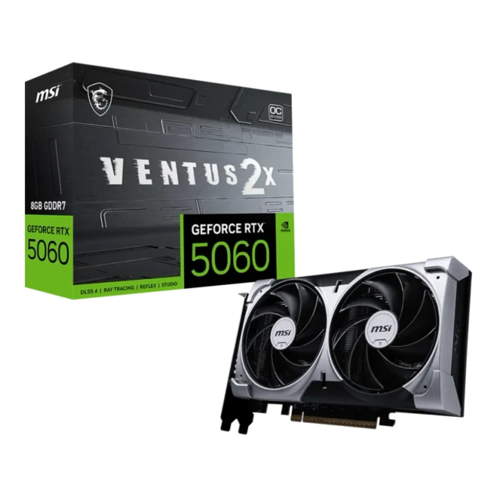 MSI RTX5060 VENTUS 2X OC V1 8GB GDDR7 HDMI 3xDP - Grafikkarte