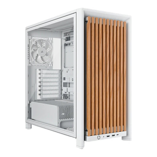 Corsair Geh Midi FRAME 4000D RS Wood Mid White/Oak - ATX - Gehäuse