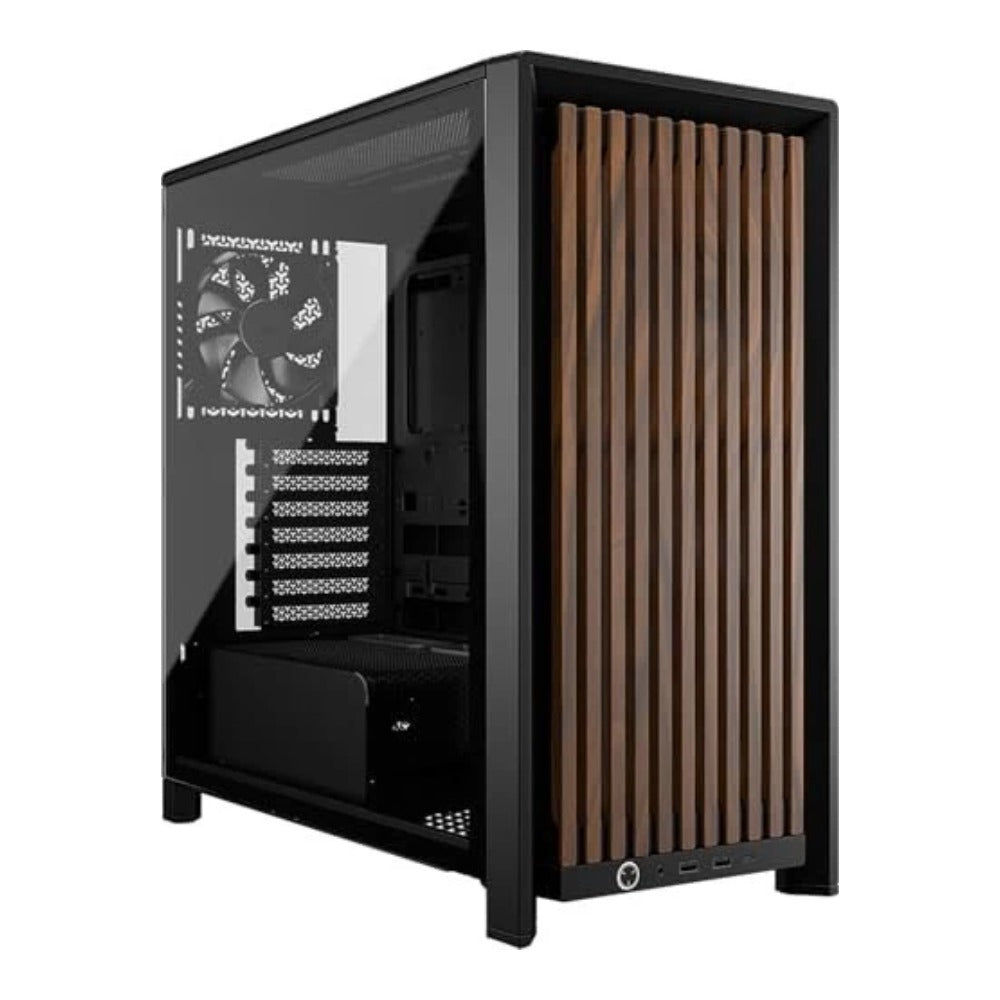 Corsair Geh Midi FRAME 4000D RS Wood Mid Black/Walnut - ATX - Gehäuse