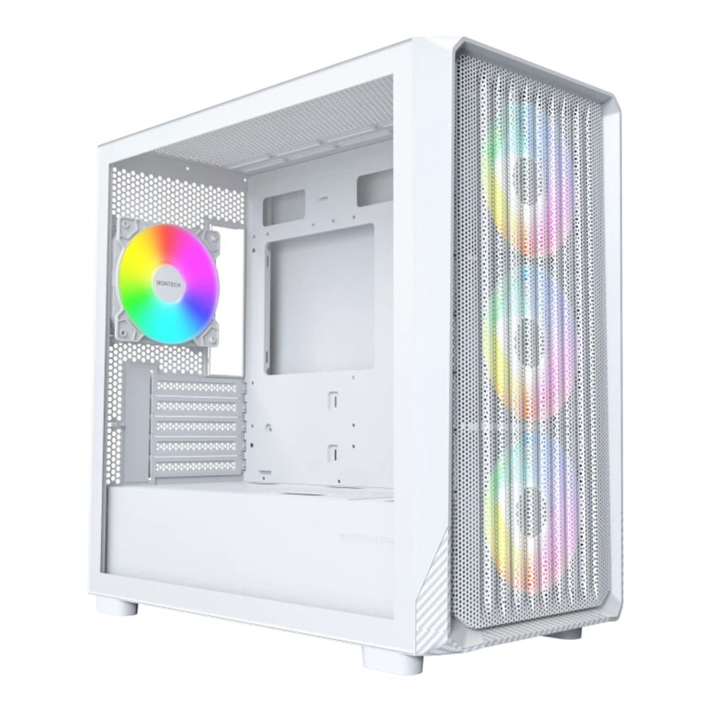 MONTECH X5M weiß Tempered Glass - ATX - Gehäuse