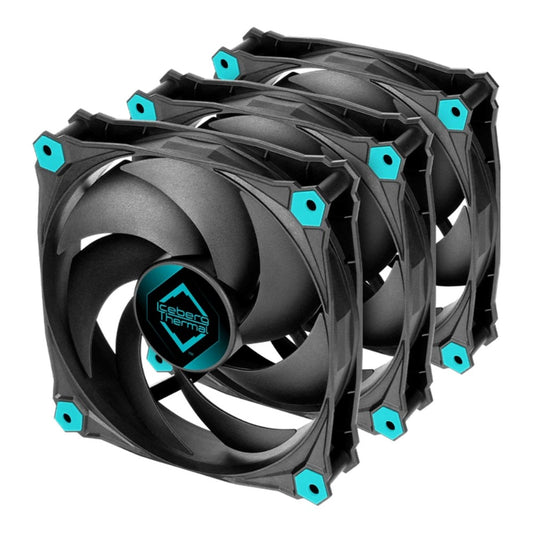 Iceberg Thermal IceGALE Silent - Ventilator - 12 cm - 1100 RPM - 12,3 dB - 30 cfm - Schwarz - Kühler