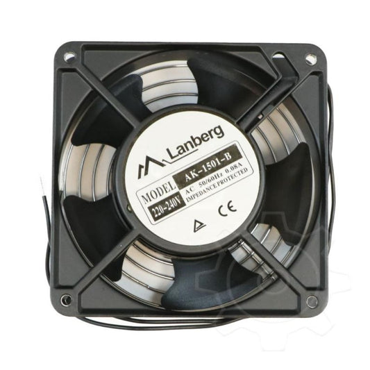 Lanberg AK - 1501 - B - Kühlgebläse - Schwarz - Metall - Kunststoff - AC - 230 V - 48,3 cm (19 Zoll) - Kühler
