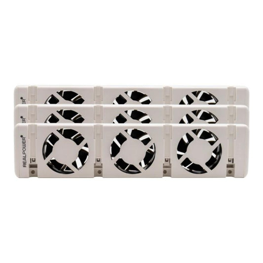 RealPower Heizungslüfter HL - 3.3er Set mit 3 Ventilatoren - Kühler