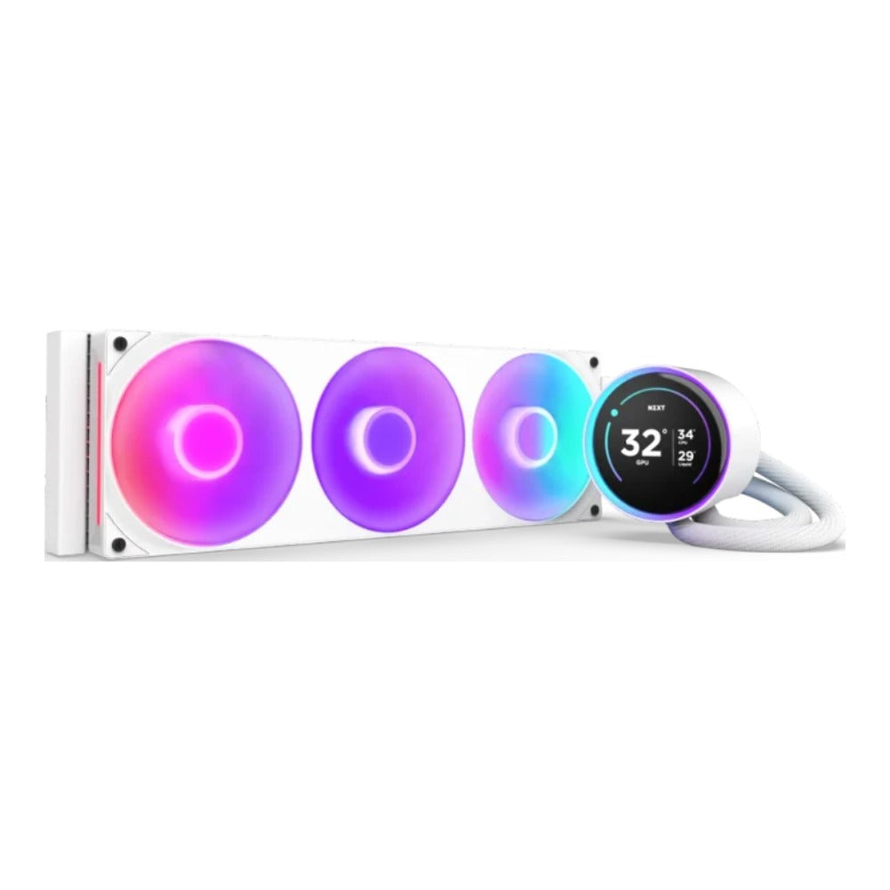 NZXT Wasserkühlung Kraken Elite 420 Rgb Weiß - 34,5 dB - AMD Sockel AM4 (Ryzen) - Kühler