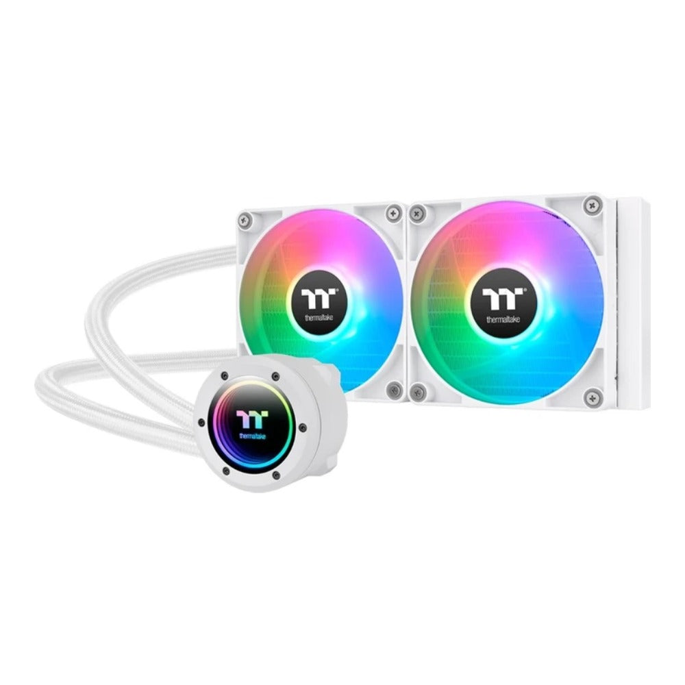 Thermaltake TH240 V2 ARGB - Flüssigkeitskühlung - 24 cm - 57,05 cfm - Weiß - Kühler