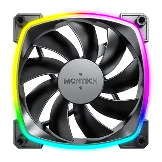 MONTECH AX120 PWM ARGB Lüfter - 120mm schwarz - Gehäuse - 720 rpm - Kühler
