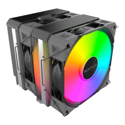 MONTECH NX600 ARGB schwarz 120 mm - CPU - AMD Sockel AM4 (Ryzen) - Kühler