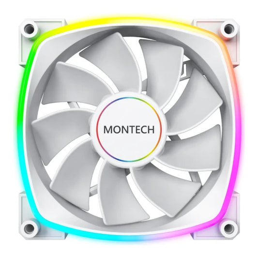 MONTECH RX140 PWM ARGB Reverse Lüfter - 140mm weiß - 1.600 rpm - Kühler