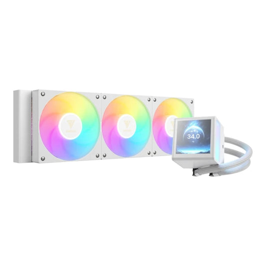 GAMDIAS Chione P5 - 360 White| AiO - Wasserkühlung - 34,91 dB - Kühler