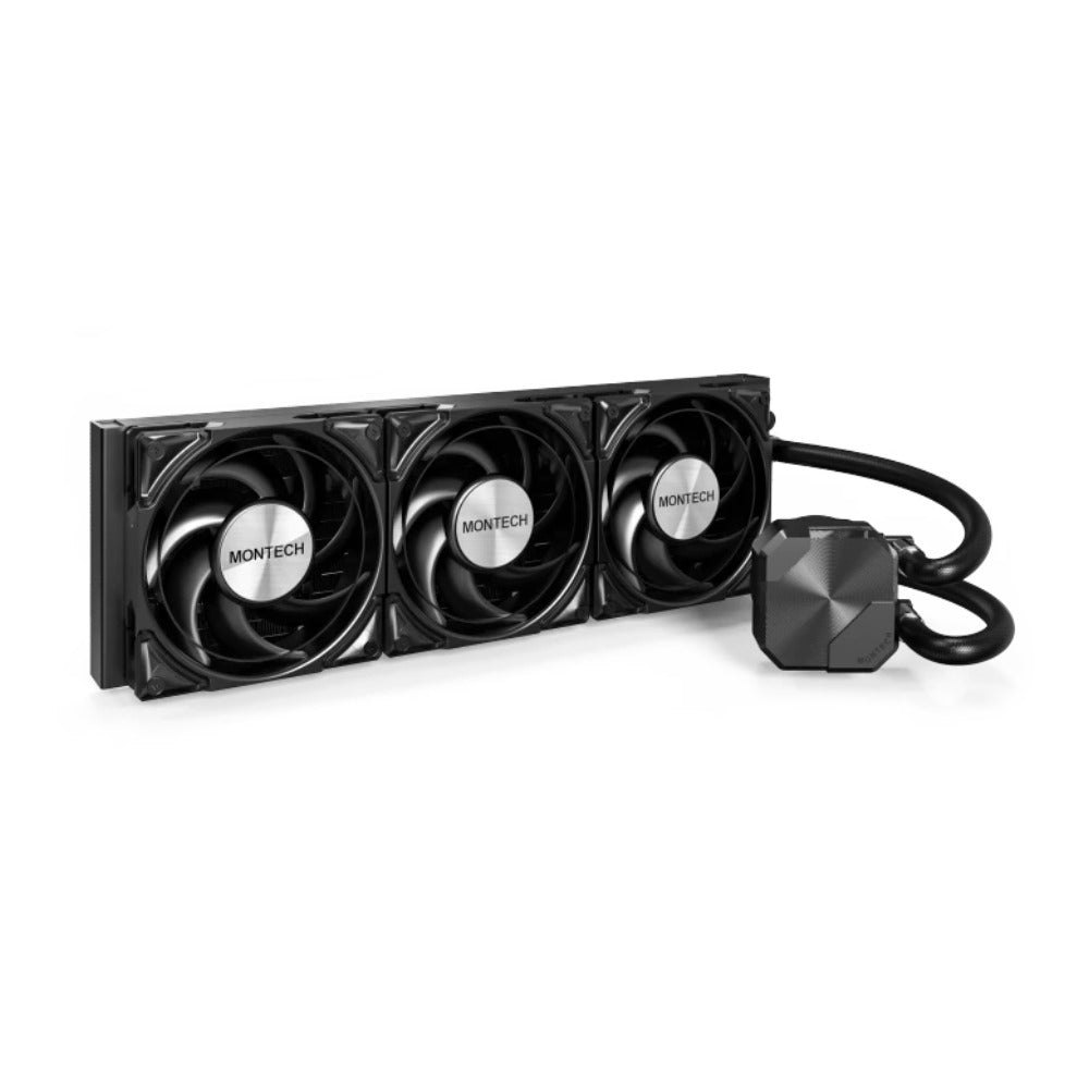 MONTECH HyperFlow Silent 360 schwarz - 23 dB - AMD Sockel AM3 (Ph. II/Ath. II) - Kühler
